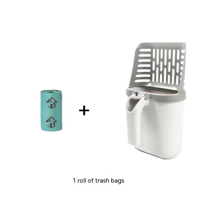 Pelle à litière 2-en-1 portable avec réservoir – Truffe & Velours™