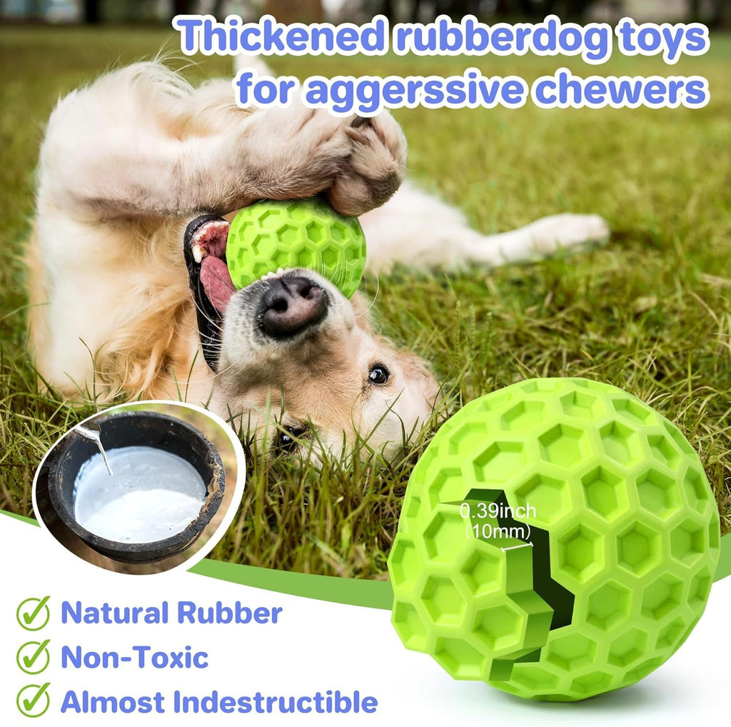 Balle Indestructible Anti-Stress pour Chiens (avec Couineur) – Truffe & Velours™