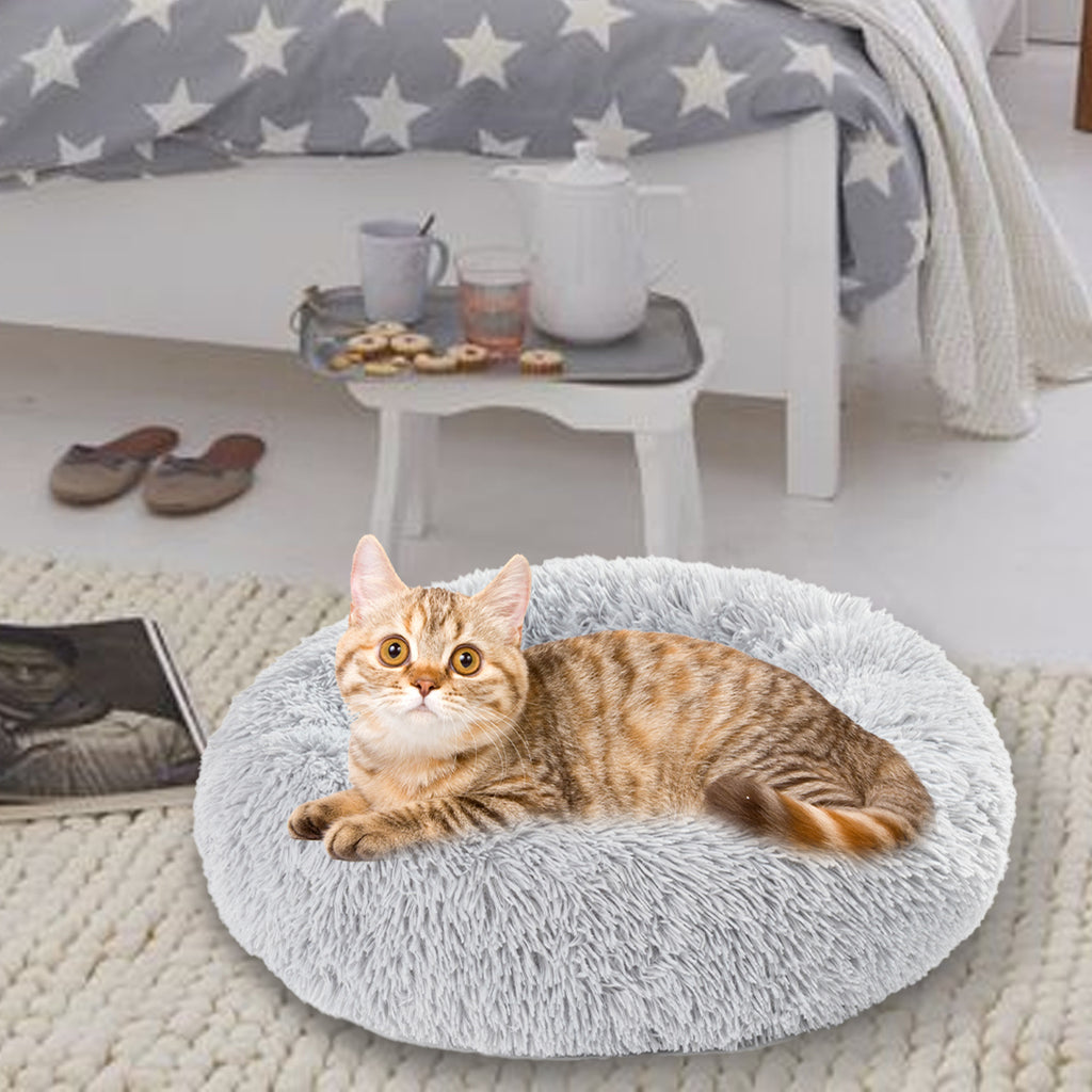 Lit Donut Apaisant Ultra-Doux pour Chiens et Chats – Truffe & Velours™