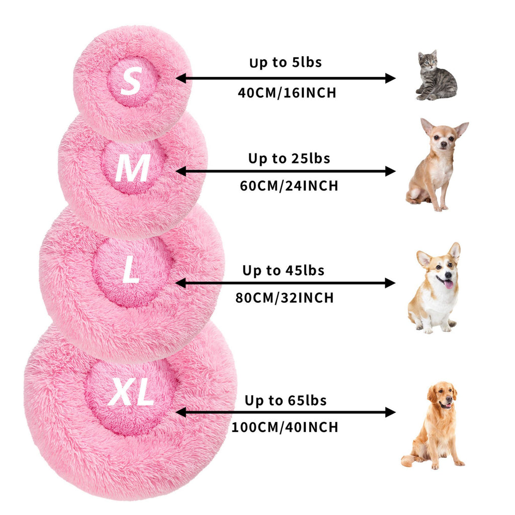 Lit Donut Apaisant Ultra-Doux pour Chiens et Chats – Truffe & Velours™