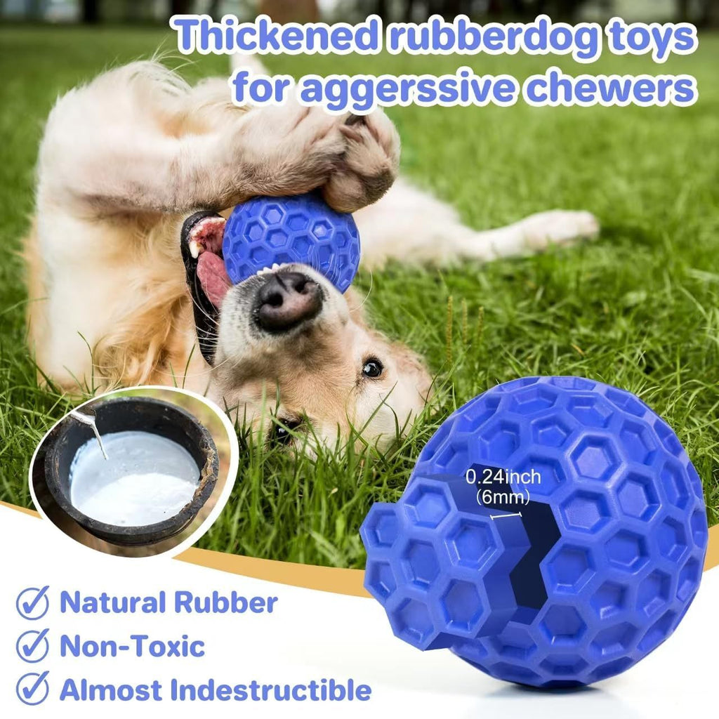 Balle Indestructible Anti-Stress pour Chiens (avec Couineur) – Truffe & Velours™